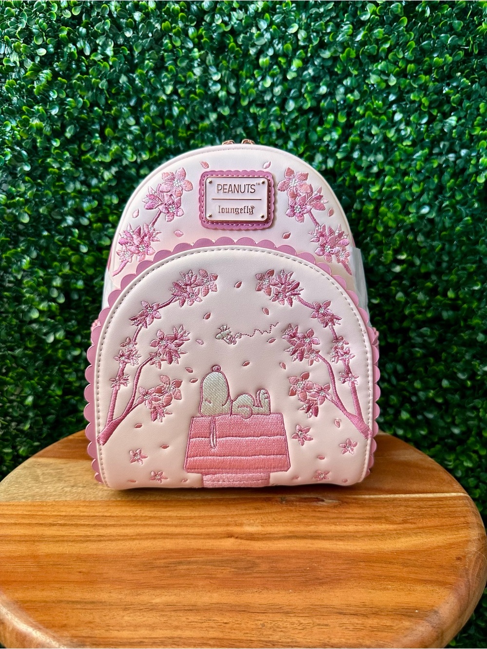 Loungefly Peanuts Cherry Blossom Snoopy Mini Backpack